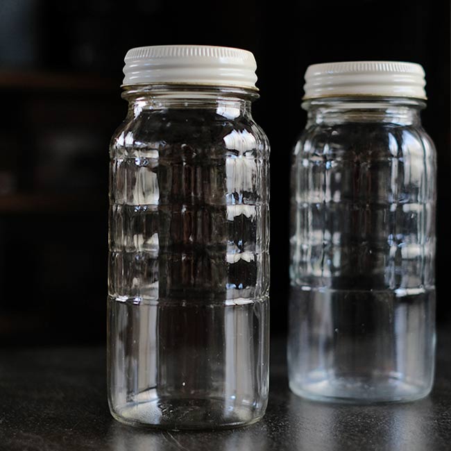 網目模様のメイソンジャー