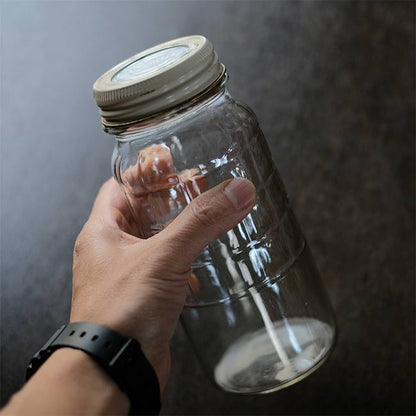 網目模様のメイソンジャー