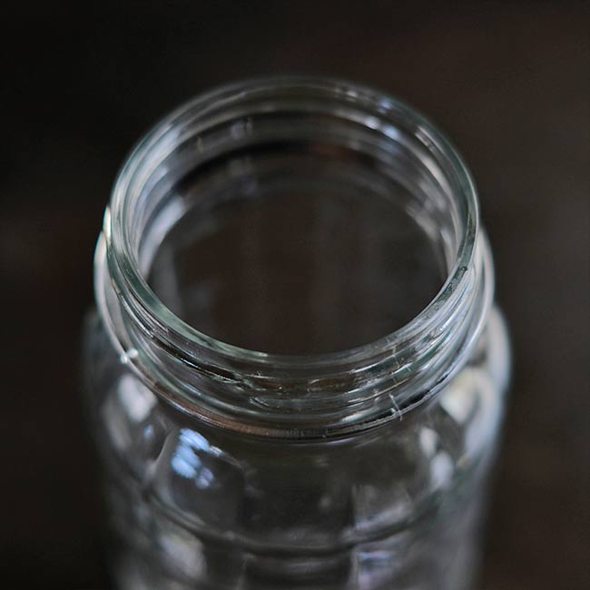 網目模様のメイソンジャー