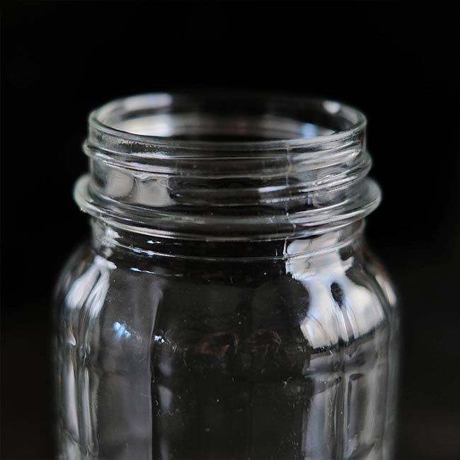 網目模様のメイソンジャー