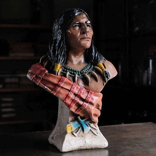 ネイティブアメリカンの胸像