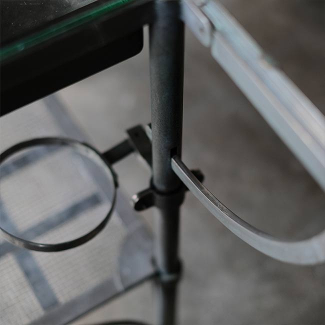 サイドテーブル付きメディカルカート