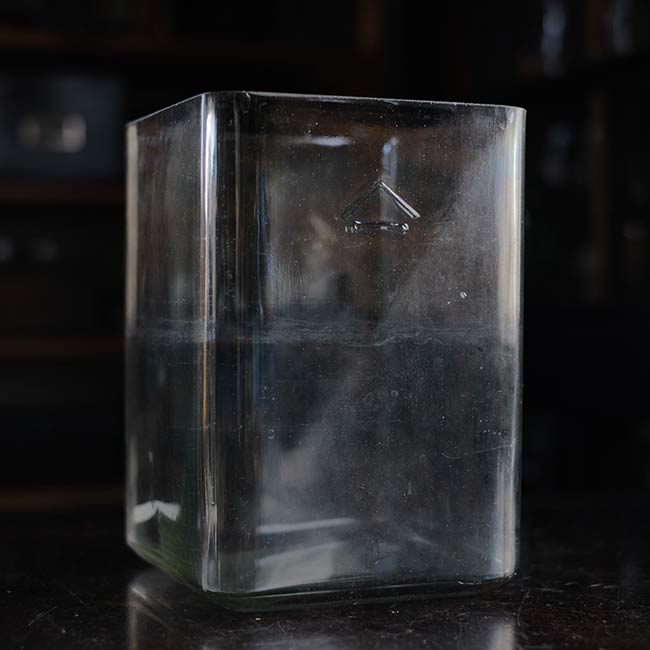 Glass battery case