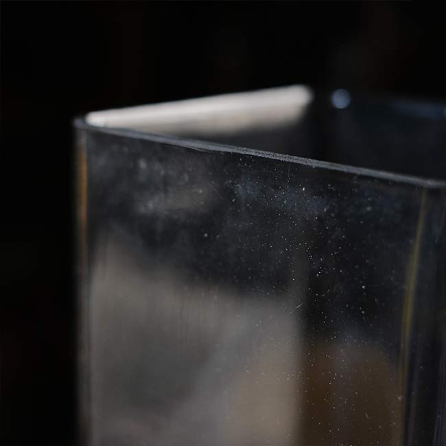 Glass battery case