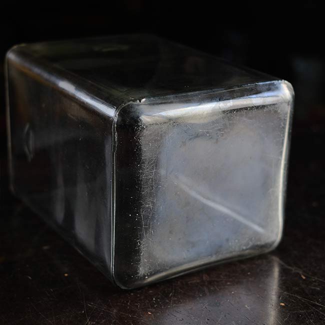 Glass battery case