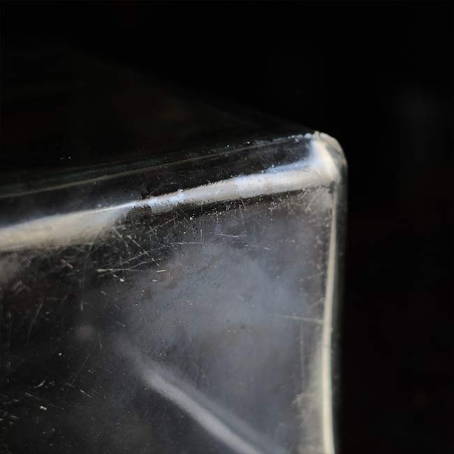 Glass battery case