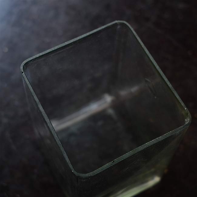 Glass battery case