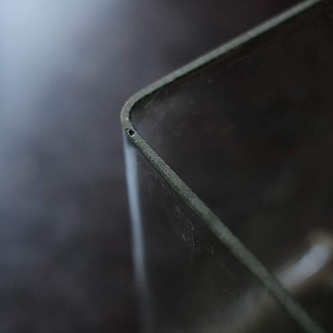 Glass battery case