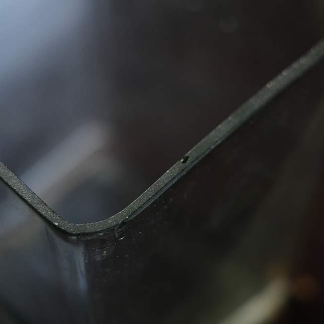 Glass battery case
