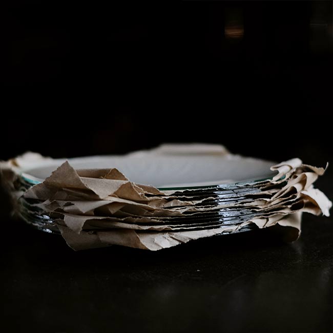 ガラス皿 16枚（デッドストック）