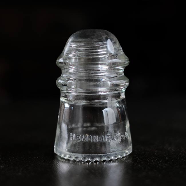 Hemingray ガラス製の碍子（ガイシ）