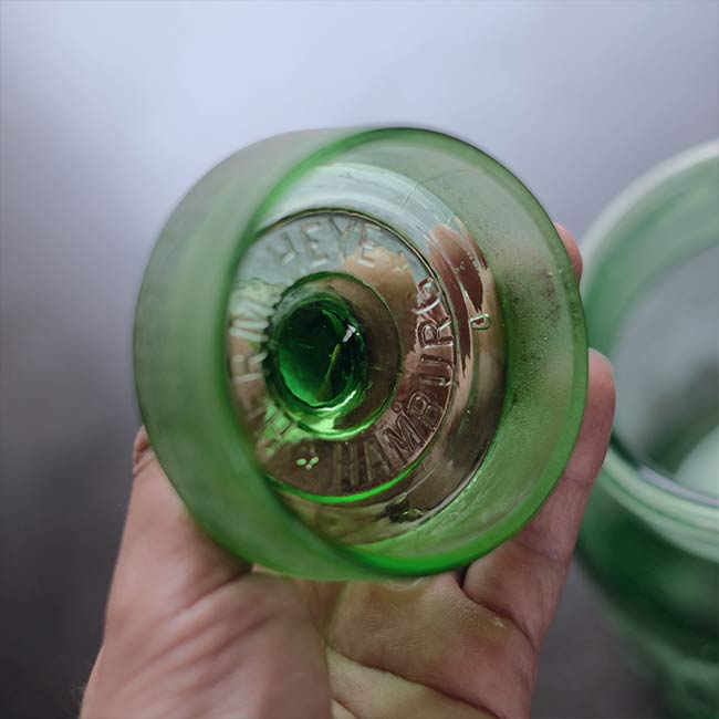 ガラス製キャンディーボット　ドイツ HERM HEYE工房 HAMBURG Hermann Heye キャンディポット – zakka store towi