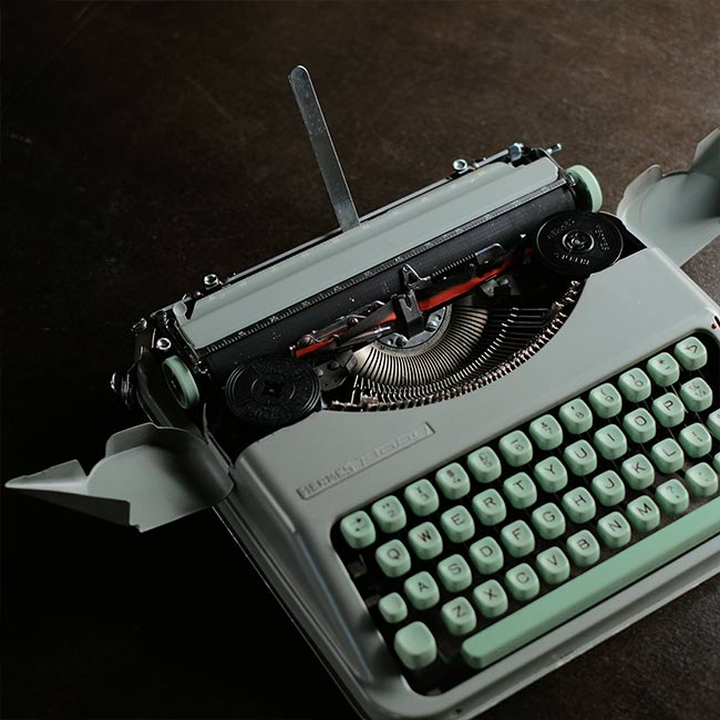 HERMES Baby タイプライター インクリボン交換済み