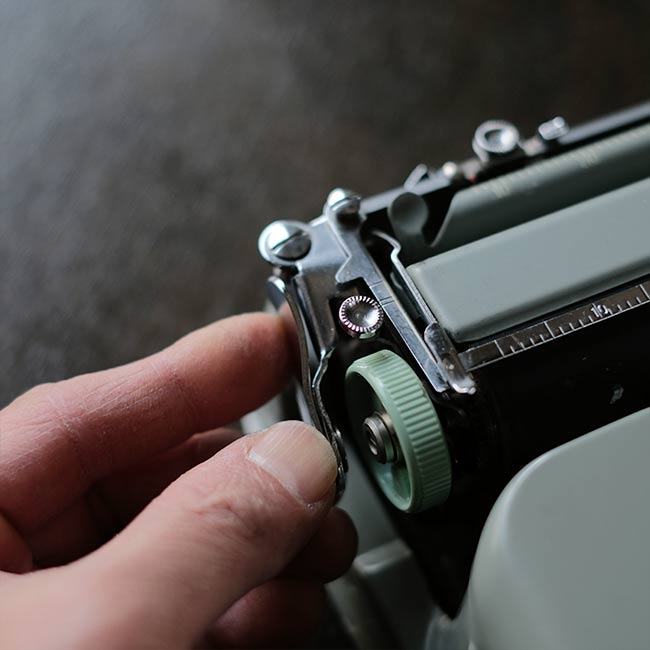 HERMES Baby タイプライター インクリボン交換済み