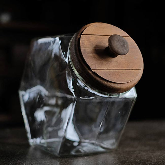 hexagonal cookie jar