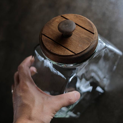 hexagonal cookie jar