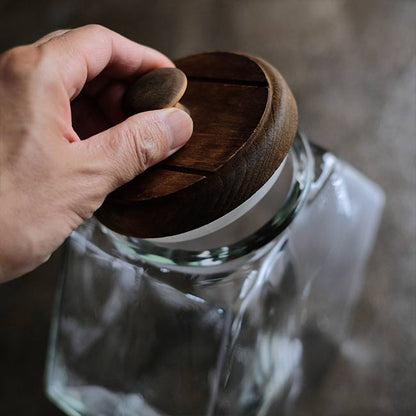 hexagonal cookie jar