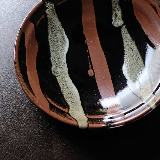 鉄釉 大皿