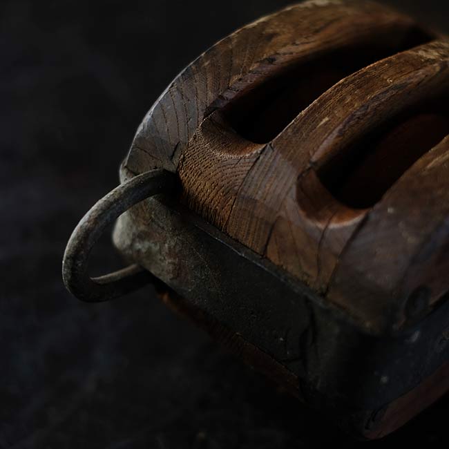 Wooden pulley