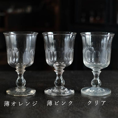 日本製 カットガラスのゴブレット