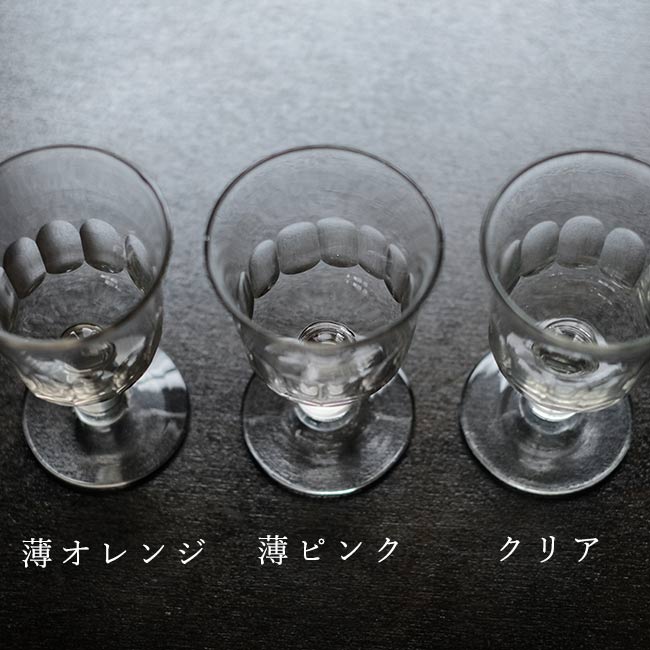 日本製 カットガラスのゴブレット