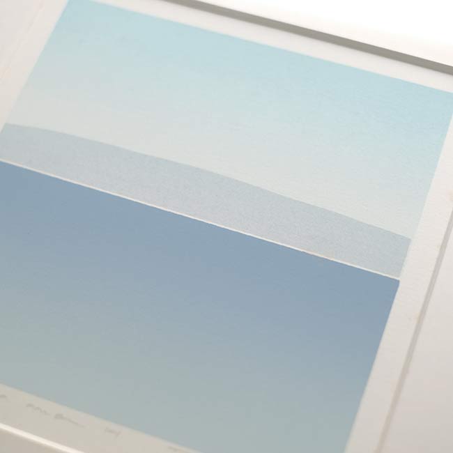版画 師井公二 シルクスクリーン額装品 ホワイトフレーム付 限定品 夏の夜 月 シルクスクリーン「海」師井公二 – zakka store towi
