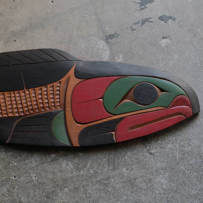 クワキウトル族 木彫レリーフ