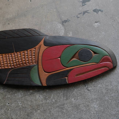 クワキウトル族 木彫レリーフ