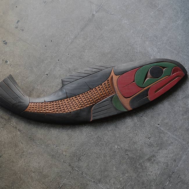 クワキウトル族 木彫レリーフ