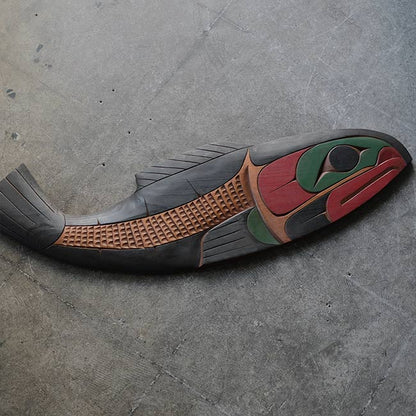 クワキウトル族 木彫レリーフ