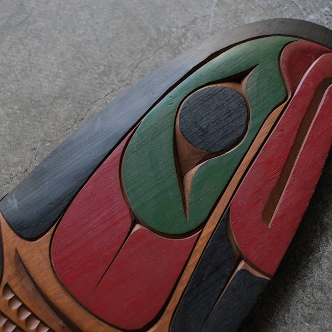 クワキウトル族 木彫レリーフ