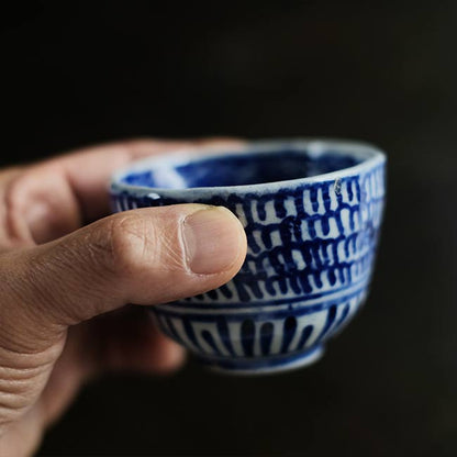 染付 微塵唐草 向付