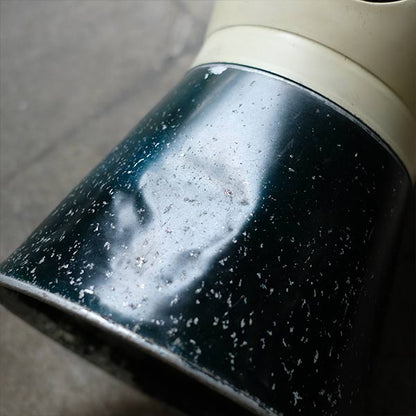 Aluminum stool with wastebasket