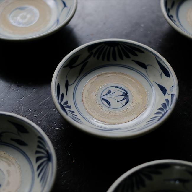 Chrysanthemum design namasu (deep dish)