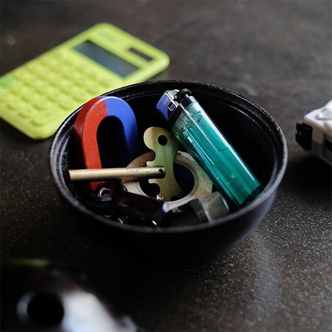 南部鉄器 ボーリング玉の入れ物