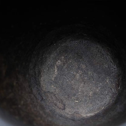 自然釉の水甕
