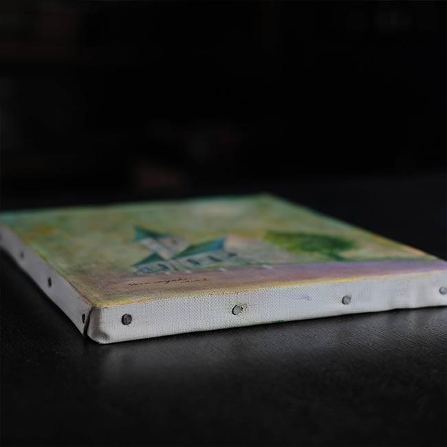 油彩画「教会」