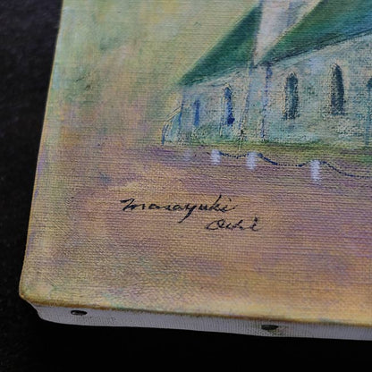 油彩画「教会」