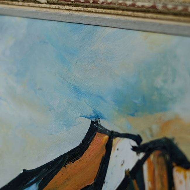 油彩画「山」 – zakka store towi