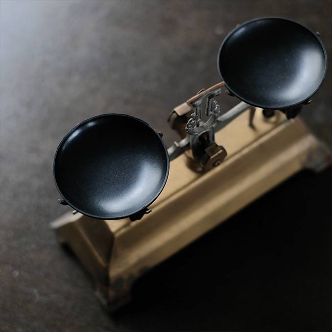 戦前の上皿天秤