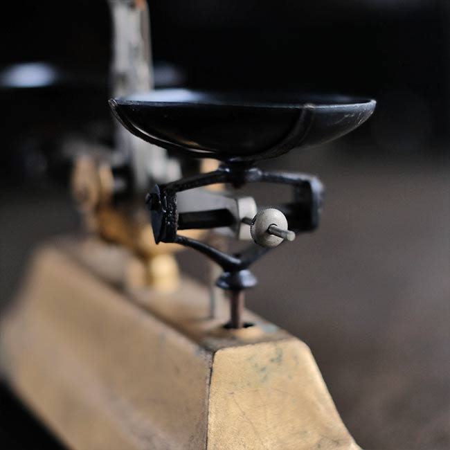 戦前の上皿天秤