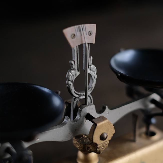 戦前の上皿天秤