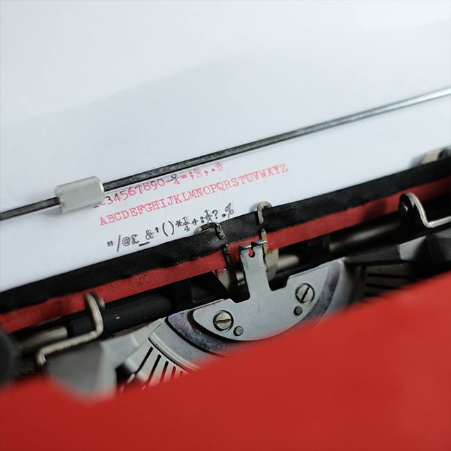 OLIVETTI Valentine typewriter ink ribbon replaced