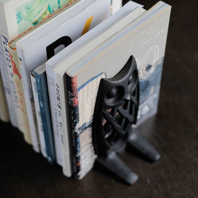 南部鉄器 ふくろうのブックエンド