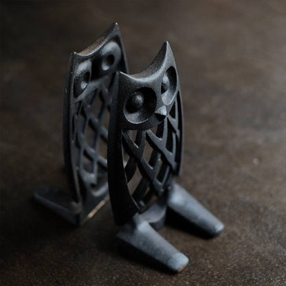 南部鉄器 ふくろうのブックエンド