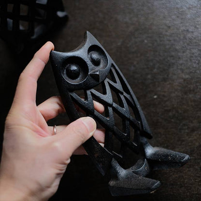 南部鉄器 ふくろうのブックエンド