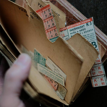 スウェーデンの配給チケットケース