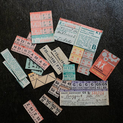 スウェーデンの配給チケットケース