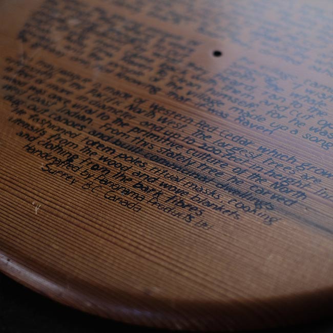 シダーウッドのトレー