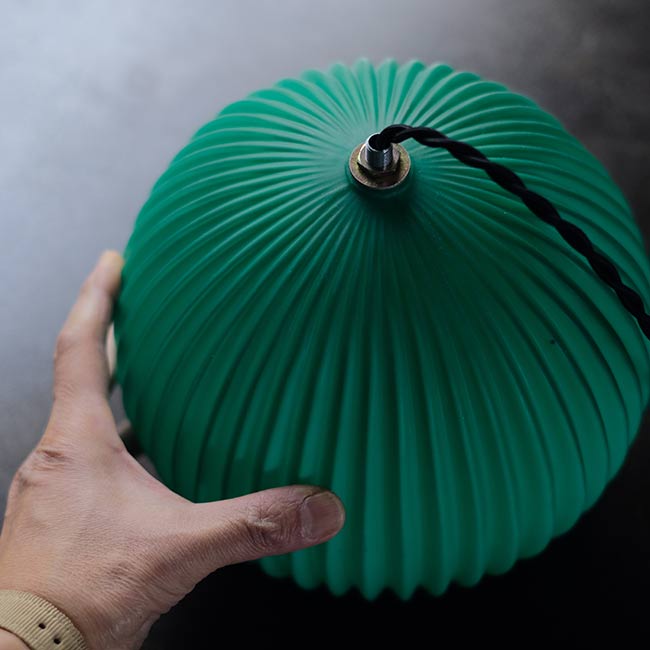 レトログリーン✴︎ペンダントライト✴︎ レトロなグリーンのペンダントライト – zakka store towi